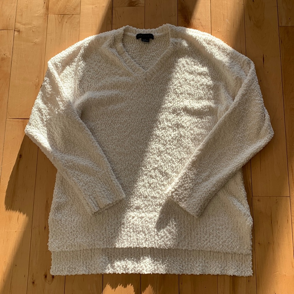 Anthropologie Sanctuary Teddy/Popcorn Knit V-Neck Sweater - Picture 1 of 4